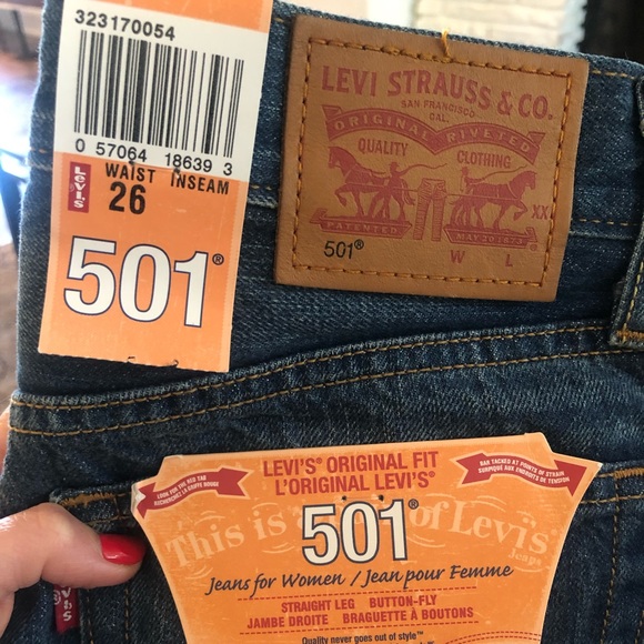 BNWT Levi’s 501 Shorts Cali Tide Size 26 - Picture 2 of 6